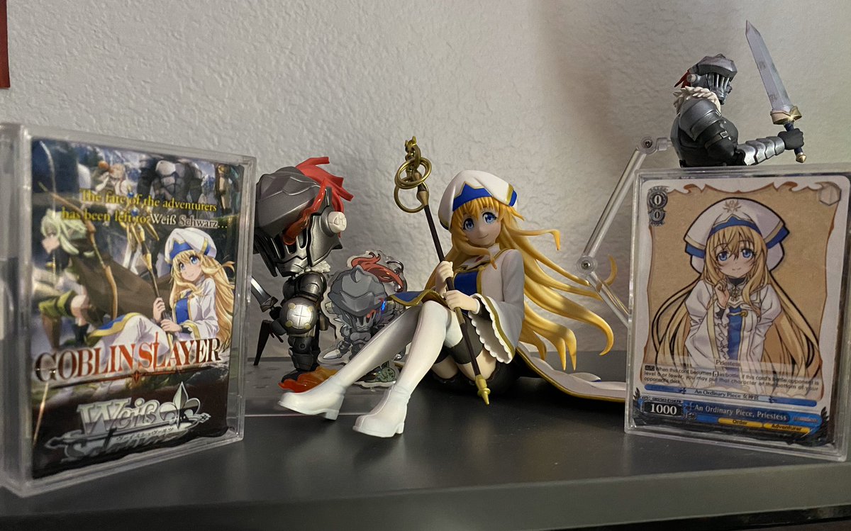 SirGoblinSlayer's tweet photo. Priestess and some Weiß Schwarz Goblin Slayer cards have been added to the collection https://t.co/RNKNMdrRp7