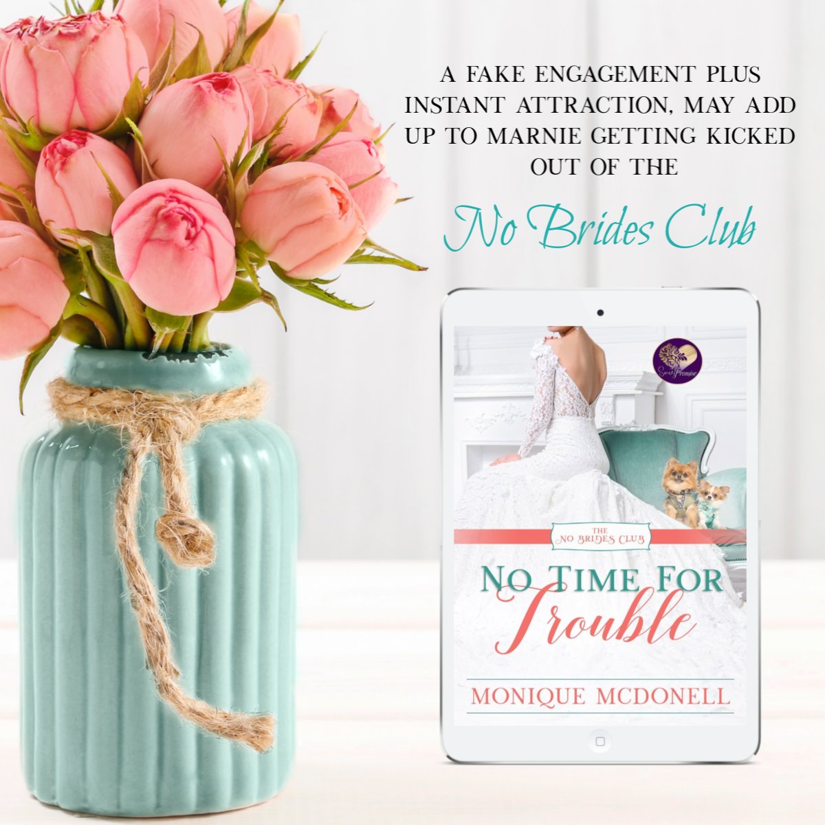 Fall in love with the latest release in the No Brides Club series today - No Time for Trouble is a sweet fake engagement romance. for lovers of a good HEA. books2read.com/no-time-for-tr… #sweetromance #KindleUnlimited #weekendreads #RomanceReaders #BYNR