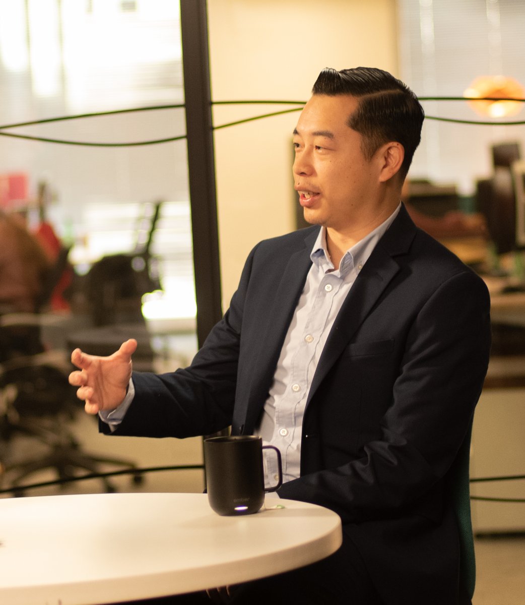 brighterion's tweet photo. Videotaping Brighterion’s Eusong Huynh, VP, Customer Success, w/ Dan Rampe, Director of Marketing. Series explaining how Brighterion #AI increases #FraudDetection, reduces false positives &amp; enables customers to reduce resources by replacing #FraudPrevention rules w/ AI out soon. https://t.co/wb7eWlAIhC