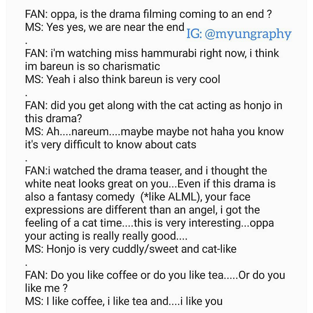 Myungraphy's tweet photo. [VLIVE CHAT][04/03/20][MYUNGRAPHY ENG TRANS]
Myungsoo is so good to be real....it took me some time to translate the whole chatting session for u but all this sweetness needs to be shared♡.....Myungsoo i loooooooveeee you so much ㅠㅠ 
#김명수 #인피니트엘 #드라마 #kimmyungsoo https://t.co/h7nloN19jy