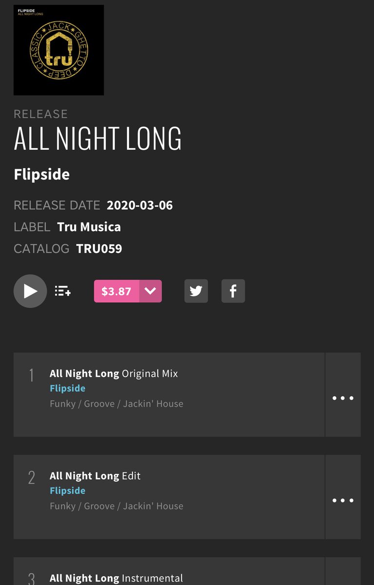DJFlipside33's tweet photo. For my birthday, you can head to @beatport and buy my new single “All Night Long”  and fill your crates with some house music! #jackinhouse #housemusic #djflipside #chicago #birthdaygifts @trumusica @djcity #djcity https://t.co/NF5uo38ZaW