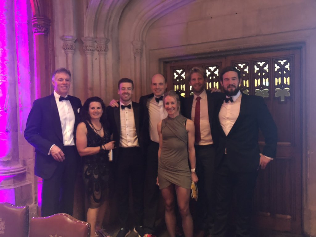 Huge congrats to @Hestia1970 for winning tonight at @LondonSport Awards and brilliant to have some of our incredible team together.  Nice photo bomb from @andrewthodge too! #makeyourmark #LondonSportAwards