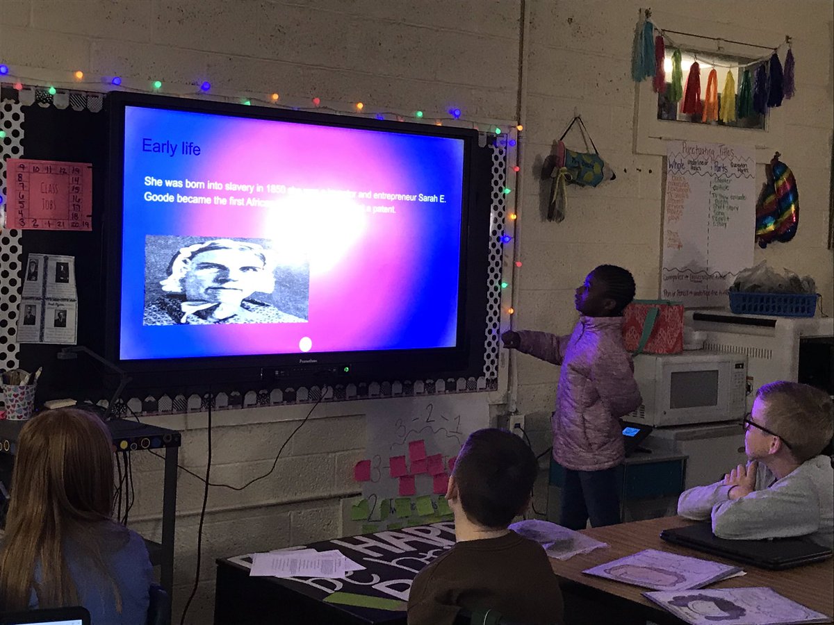 mrsdeaneWGE's tweet photo. As an extension to our African American inventors text mapping, my students chose an African American inventor to research.  After completing a biography research map, students presented their information.  I am so proud of the end result! #readersareleaders #weleadwge https://t.co/G6yBUIl5kf