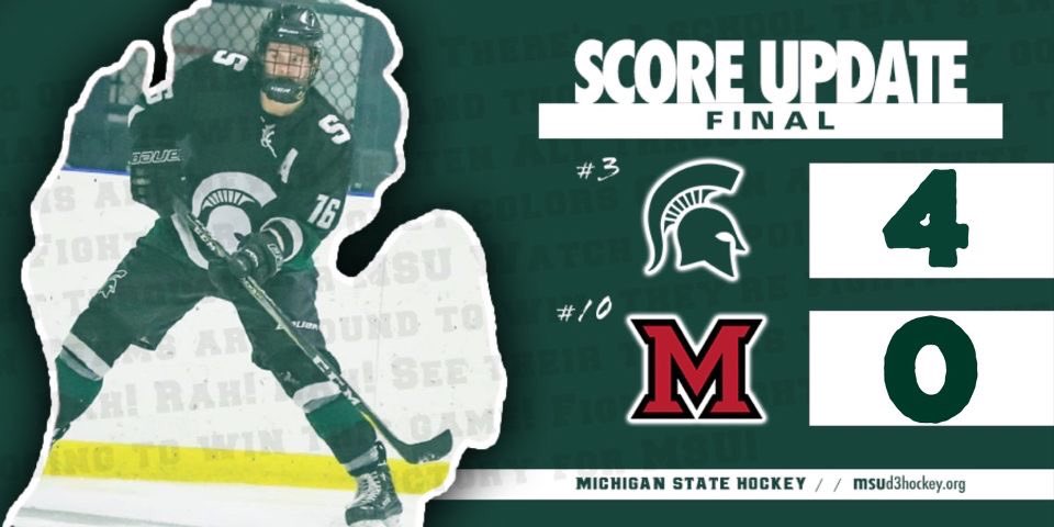 Imagine actually going to Michigan State... where dreams come true and other teams come to end their season.        Final goal scored by Dakota Ristow ☀️ from Griffin Yakey.