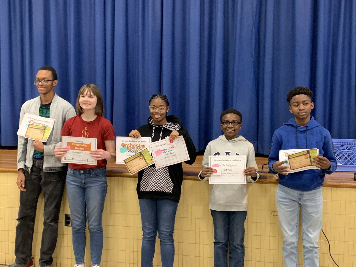 We are so proud of our February Students of the Month-they exemplify our GPS! #ChMSMyGPSforSuccess #PPSShines <a href="/ebracyPPS/">Dr. Elie Bracy III</a> @mcromartieEdD @brkimzey <a href="/ChMsad/">ChMSAD</a> <a href="/AventsDetric/">Oneil</a> @draswynn