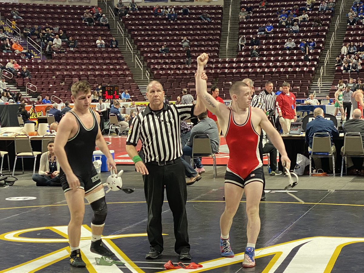 SuskyWarriors's tweet photo. Colby Romjue wins in the consolations!   Colby will medal at the PIAA 3A State Championships! https://t.co/9YDvuTeCS4