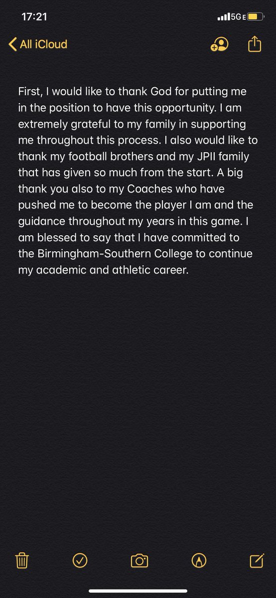 LBrendanKeaton's tweet photo. Committed to Birmingham-Southern College #PantherPride https://t.co/5dKBSBgZzd