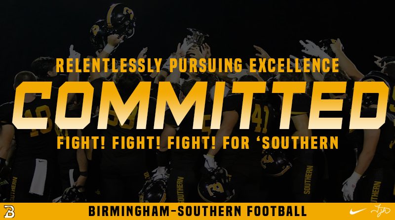 LBrendanKeaton's tweet photo. Committed to Birmingham-Southern College #PantherPride https://t.co/5dKBSBgZzd