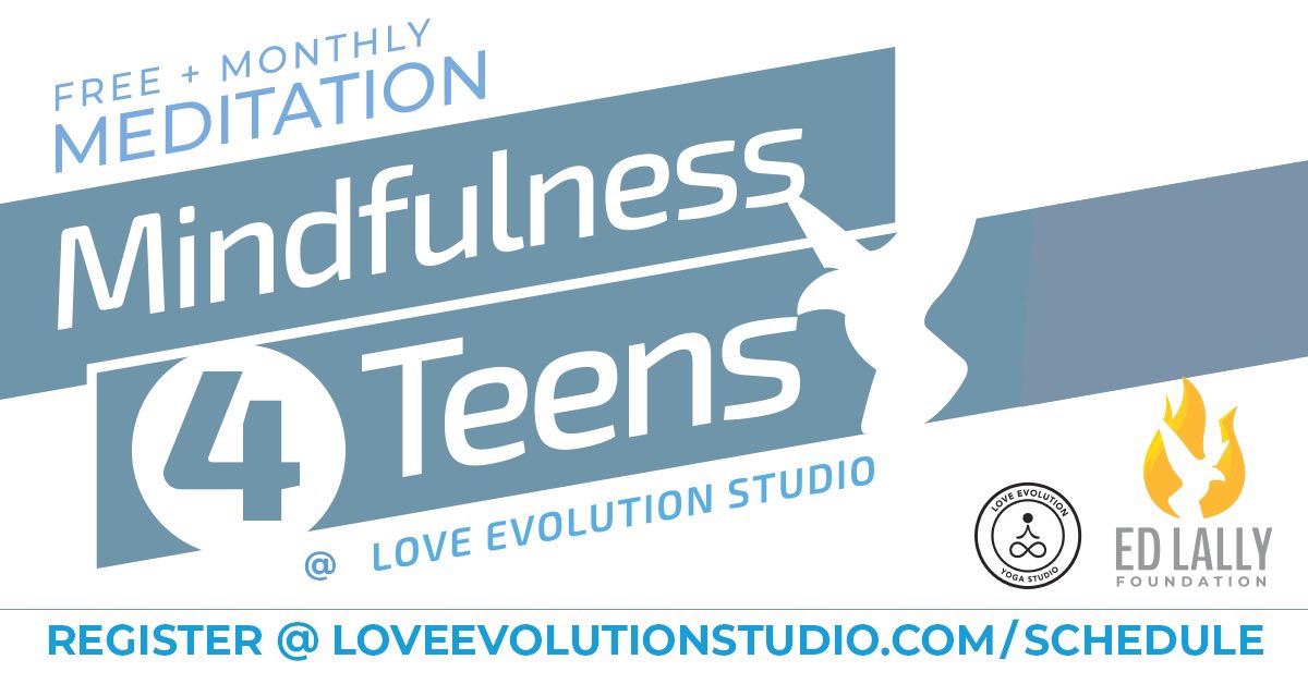 Tomorrow is our #Free monthly Mindfulness 4 Teens class at Love Evolution Studio in Bel Air, MD. from 1pm-1:45pm #meditation #mindfulness #teens