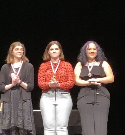 ghsoneact's tweet photo. Award winners from our Zone Contest:

All Star Technician: Nikole Zuñiga
Honorable Mention: Payton Borges
Honorable Mention: Kaira Gula
All Star Cast: Jack Goad
All Star Cast: Will Thompson
Best Performer: Rainey Jackson

Congrats to our Cast &amp; Crew! 🌙 🎭 https://t.co/qeuUqJ5mTL