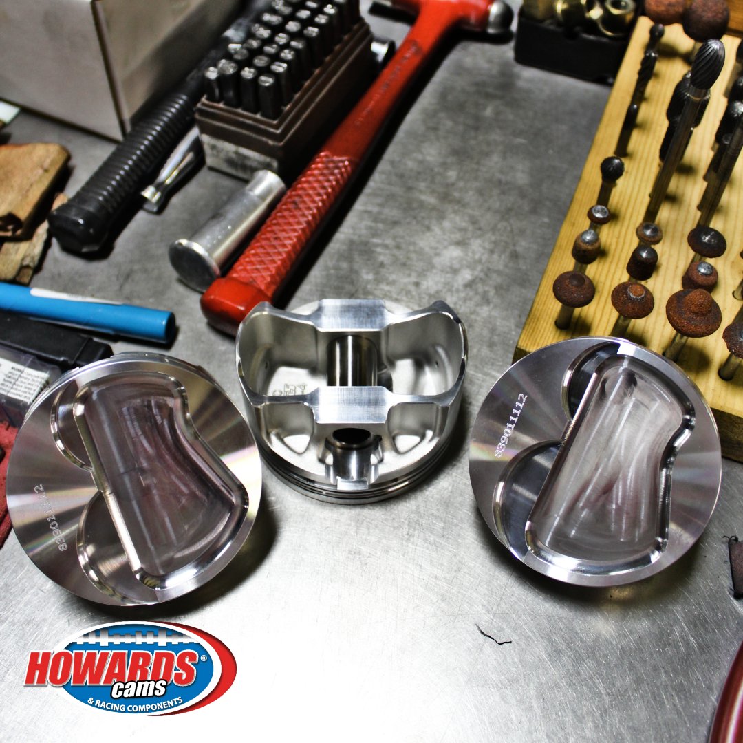 HowardsCams's tweet photo. Building out your Chevy LS for more boost is effortless with our ProMax 2618 Race Pistons. Forged from a low-silicon 2618 billet bar stock, and fully CNC machined to hold-up under that harshest of conditions. #HowardsCams #HowardsCamsPistons #ChevyLS https://t.co/u60GTRTqAd https://t.co/mE2tkoGX4X