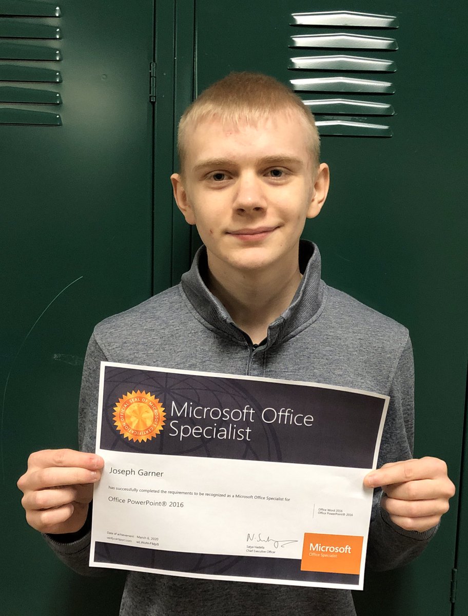 MrsSwit's tweet photo. Finally, got the site license for MOS certification and testing began today! Congratulations to Bri, Andrew, Carter, Becca, Izzy, Jacob, and Joe! More pictures coming Monday!! #lfleads #lfbusn #MOS #Gmetrix #Word #PowerPoint #Excel #EmployabilitySkills https://t.co/rHq4Gfw96E