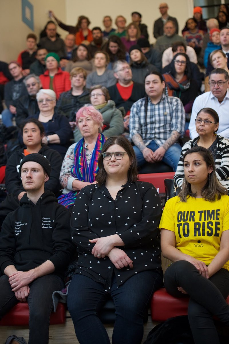 LeahGazan's tweet photo. THANK U to all who came out in support of Bill C-232 yesterday! It meant so much to kick-off our campaign in #WinnipegCentre. 

#BillC232 recognizes the right of all Cdns to a safe, clean, healthy enviro as a human right. Over 100 countries in the world already have! Our turn! https://t.co/BNu7F23r9E