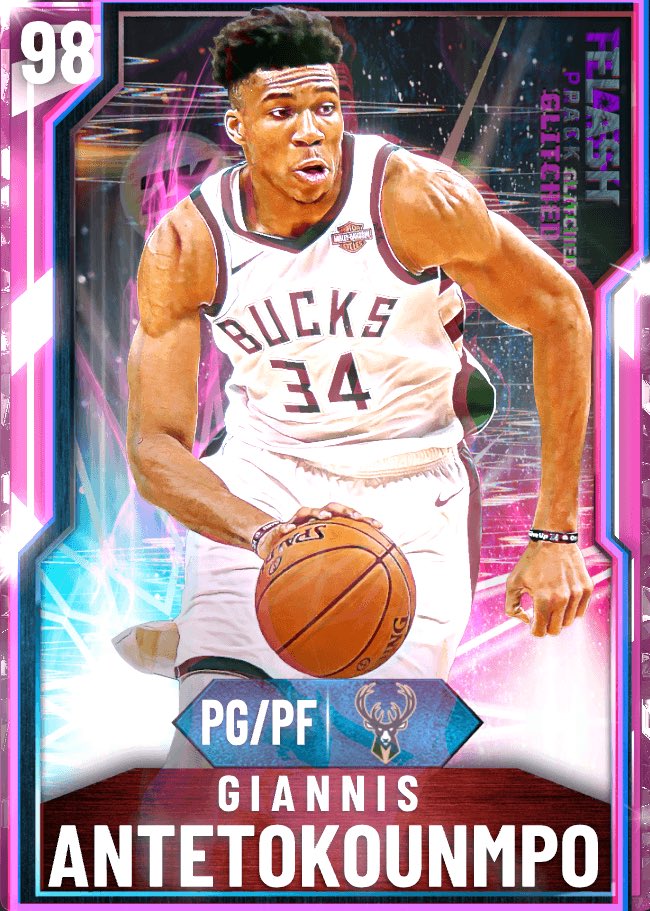 NBA2K20LockerC2's tweet photo. Gianiss!!!! Get him for 50k MT?!?!? Only 3 codes, PS4 only, dm FAST https://t.co/pf6qy3wJ3j