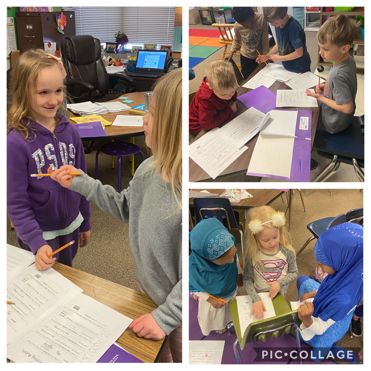 hselbs's tweet photo. Loving the power of peer editing! #firstgradeauthors @gideon_pond https://t.co/rIIcIfNYCD