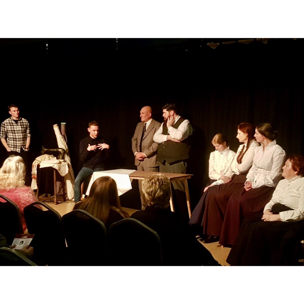 PlatformCrewe's tweet image. A huge thank you to everyone who came out to see the show tonight in the Lyceum Studio. Here’s some pictures from our post show Q&amp;amp;A. 

If you missed us this time, tickets are now available for our run @kingssalford , as part of the @GMFringe. Click: buff.ly/2Im4spD