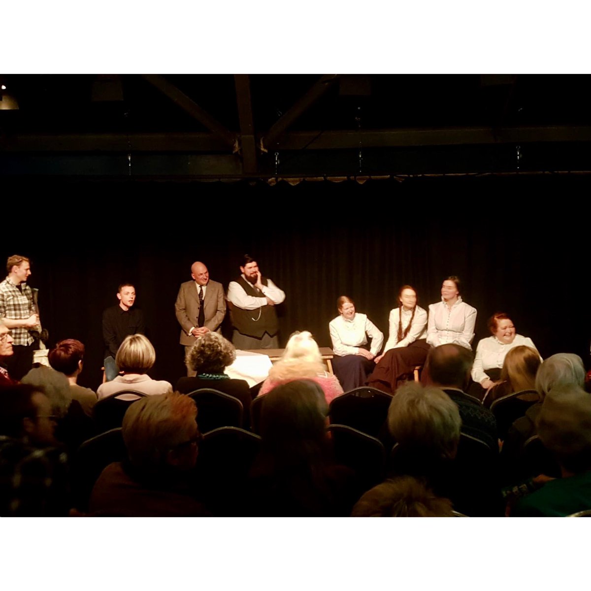 PlatformCrewe's tweet image. A huge thank you to everyone who came out to see the show tonight in the Lyceum Studio. Here’s some pictures from our post show Q&amp;amp;A. 

If you missed us this time, tickets are now available for our run @kingssalford , as part of the @GMFringe. Click: buff.ly/2Im4spD