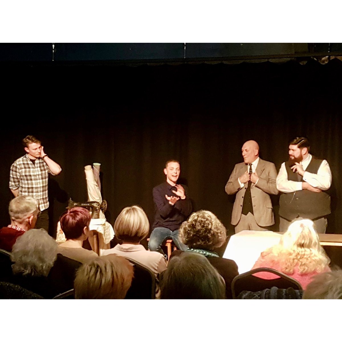 PlatformCrewe's tweet image. A huge thank you to everyone who came out to see the show tonight in the Lyceum Studio. Here’s some pictures from our post show Q&amp;amp;A. 

If you missed us this time, tickets are now available for our run @kingssalford , as part of the @GMFringe. Click: buff.ly/2Im4spD