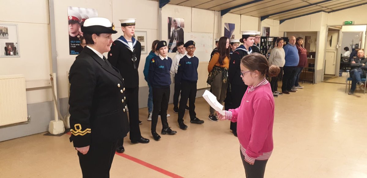 Divisions night and a juniors enrolment. Welcome to TS Victorious and the sea cadet family ⚓️