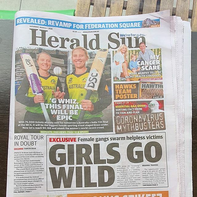 EdHore's tweet photo. The herald sun makes their newspaper impervious to toilet paper jokes.
#dankmemes #tioletpaper #shitrag #tioletpapercrisis https://t.co/TRGNud6euF https://t.co/7AGh1BcqBg
