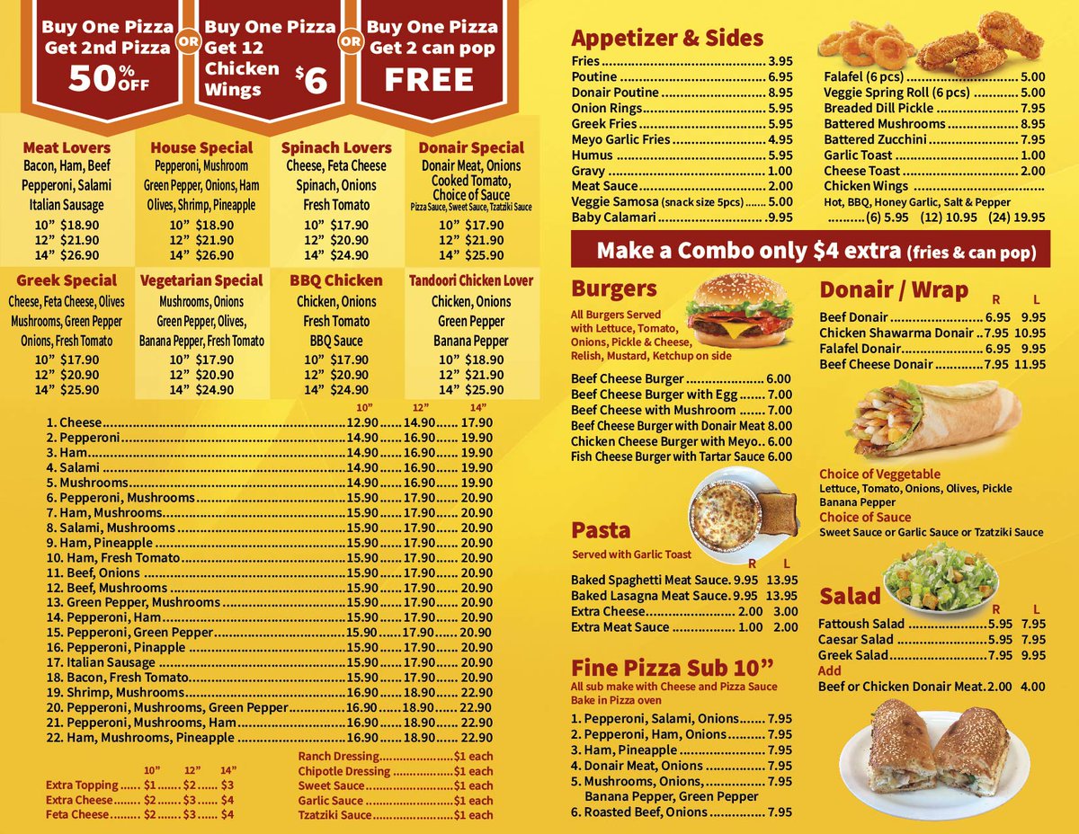 FinePizza&Donair on Twitter to Fine Pizza and Donair and enjoy