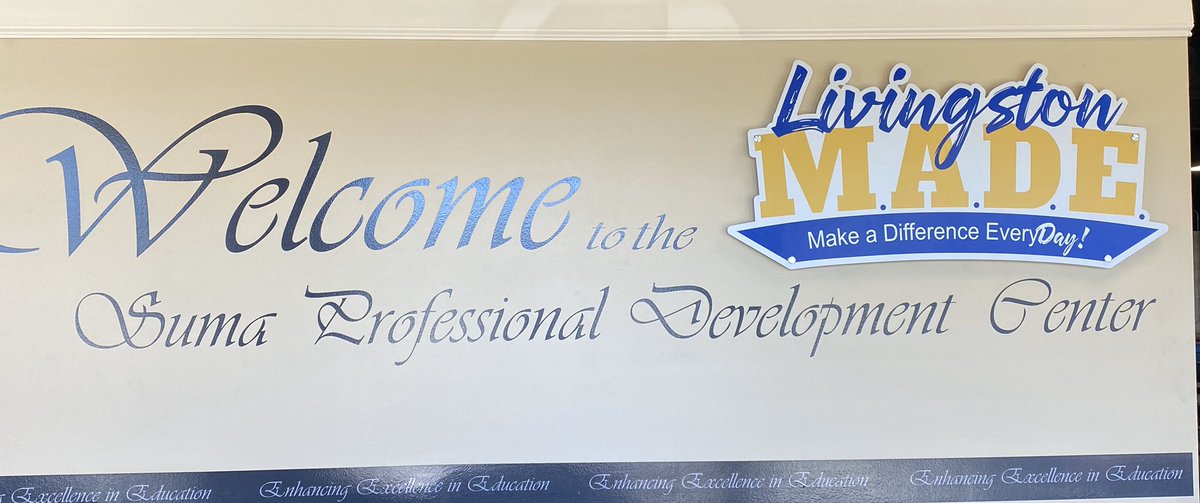 KellyLabauve's tweet photo. SUMA, LP’s Professional Development Center, got a small make-over today. #LivingstonMade #LivingstonProud @JoeMurphylpsb @Livingston_PPS https://t.co/iVw2bfP2Am