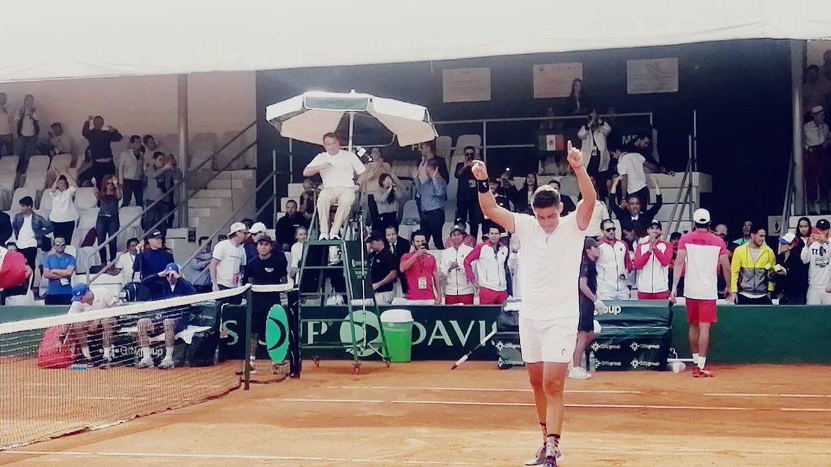 BeGolfmx's tweet photo. Gana Gerardo López Villaseñor punto para #Mexico en singles en los playoffs de la Copa Davis ante #Finland en #Metepec #Tennis https://t.co/fDyvXML6L6