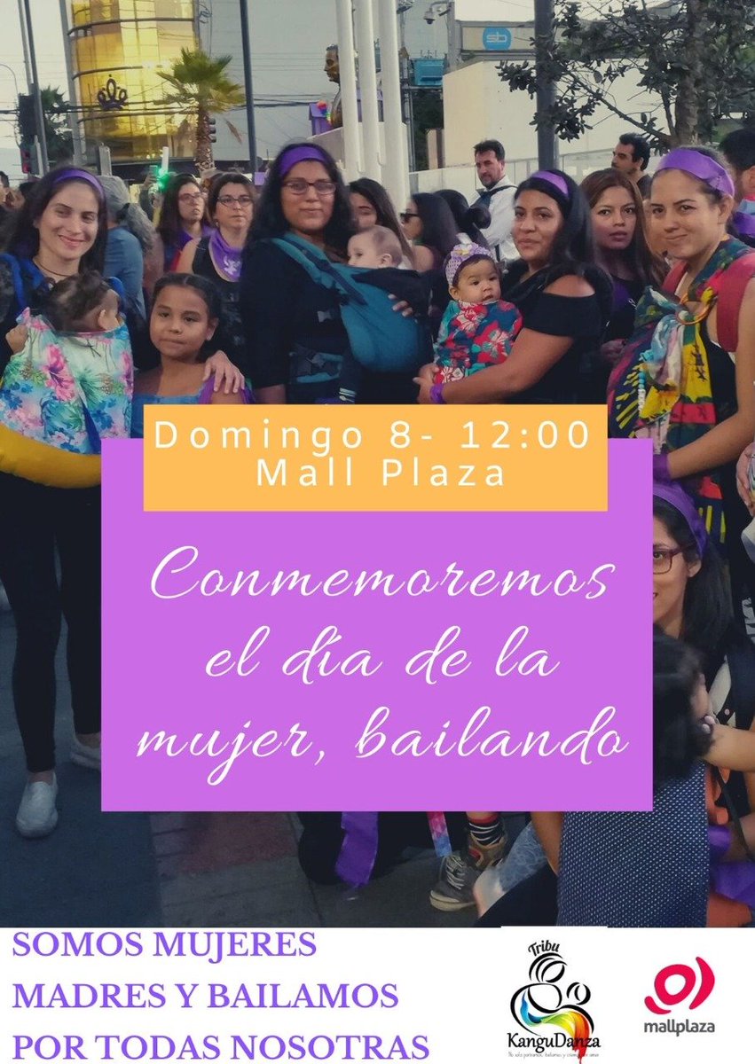 kangudanza's tweet photo. El Domingo 8 estaremos conmemorando el día de la mujer, en el #MallPlazaIqq. Les invitamos a acompañarnos y conocer nuestra #Tribu 🥰
#Amoportear #8M https://t.co/pbgKrDDexX