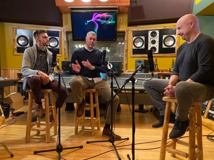 Haydenfilms's tweet photo. HFI hits #WhiteLakeMusicandPost studio in Albany with the great #AdultAlbumAlternative band #CenterCityDrive of Kutztown, PA! Also there are HFI member Brandon Debenedetta and #DavidBourgeois, owner of White Lake Music & Post! Stay tuned for new developments! #FilmMusicFriday https://t.co/tE13DsCj7V