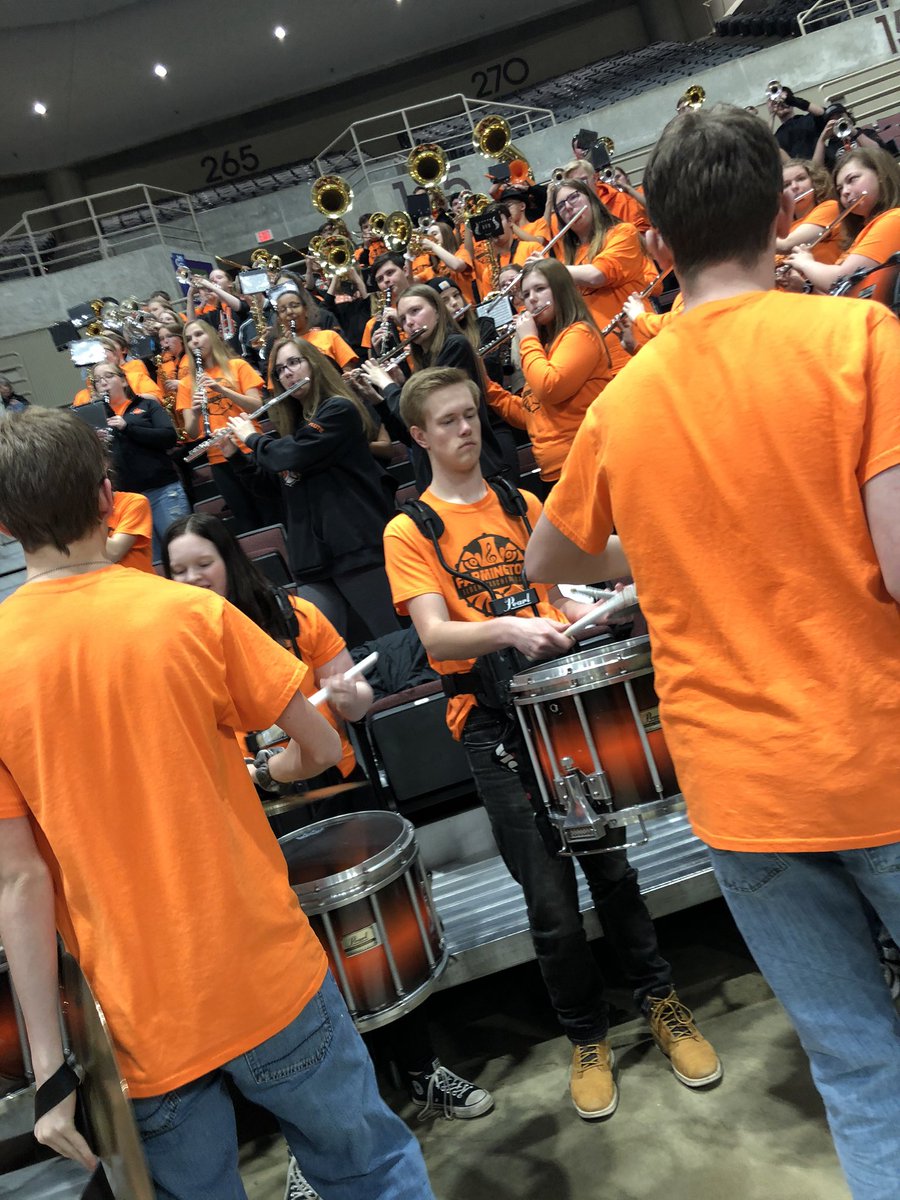 FHSTigerBand1's tweet photo. Rocking the Mayo Civic Center for @FHS_gbball !!! @ISD192Athletics GO TIGERS!!! https://t.co/ki2UfhtH5w