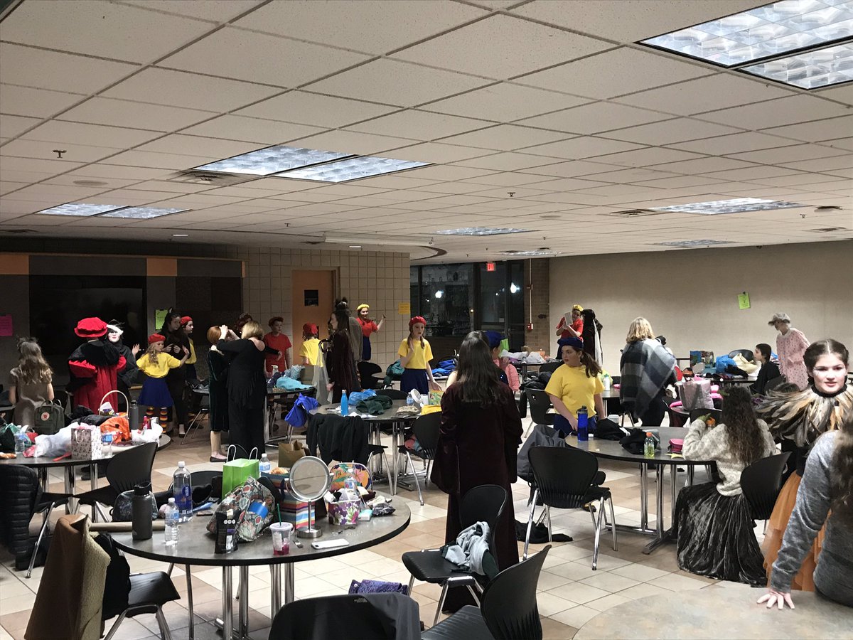 Cast and crew getting ready for opening night of Shrek Jr. Tonight’s sold out but there are shows Saturday 2pm and 7pm, Sunday 2pm as well. So come on out to the high school middle auditorium you won’t be disappointed!