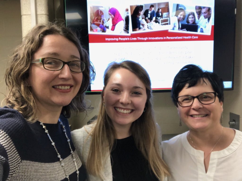 Congratulations to Rachel Lasher for successfully defending her thesis today as well! She explored “The frequency of spontaneously reported psychiatric disorders on pre-genetic counseling appointment intake forms and during counseling sessions”✔️💪🏼