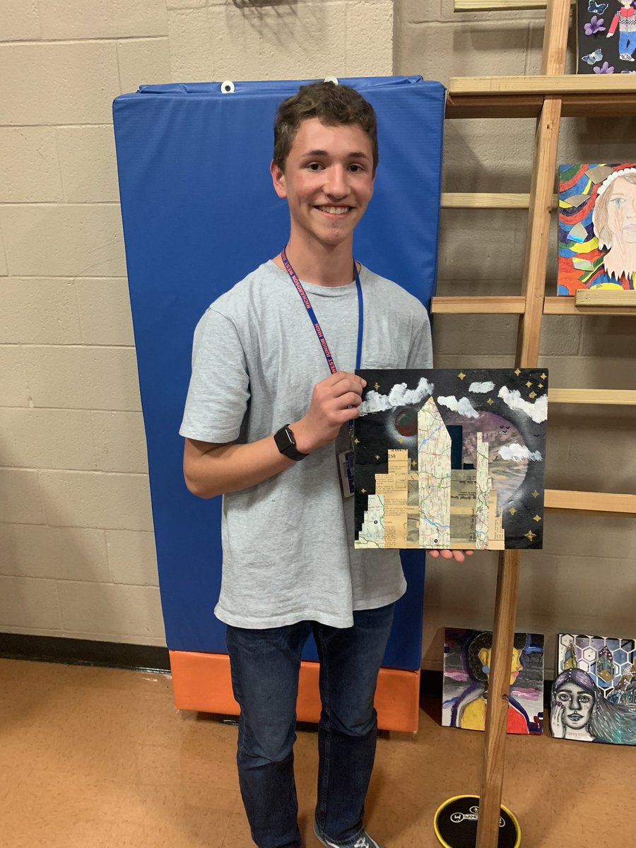 _CoachAdams's tweet photo. Congratulations to our student-athletes @WestJHBroncos who had their artwork featured in tonight’s Art Phenomenon Auction!  #ExceedTheVision https://t.co/ac6v0arWsC