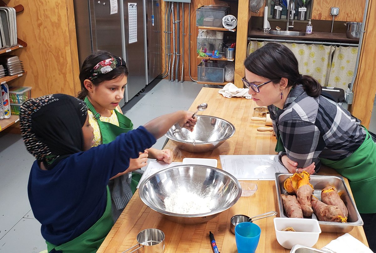 West African cuisine was the theme of yesterday's Atlantic Street Center session! We cooked yassa chicken (a Senegalese dish that one of our youth was already a pro at and quickly took charge of) and jollof rice. Personal sweet potato pies were a total hit for dessert. #Cooking