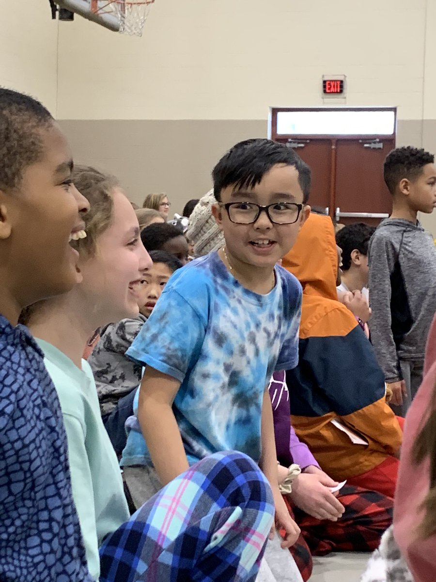nikkitodd1999's tweet photo. What a joy to see the @HRErockets students belly laugh today during the magic show! https://t.co/jcKl7e1d03