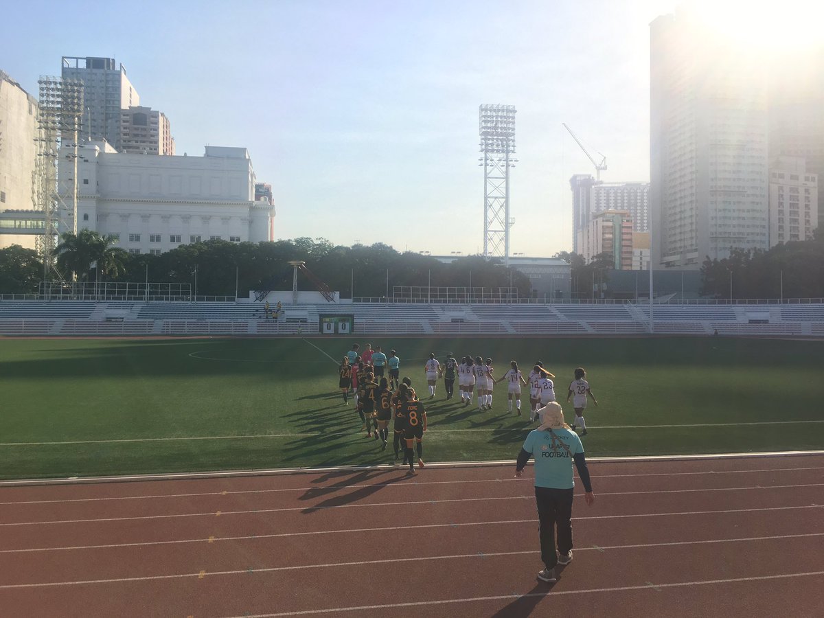 ustigertv's tweet photo. Good morning from the Rizal Memorial Stadium! 

Let’s support the Lady Booters as their season opens today 💥 

#TigerTakeover 
#USTForMore 
#GoUSTE https://t.co/kn9wx7zZlr