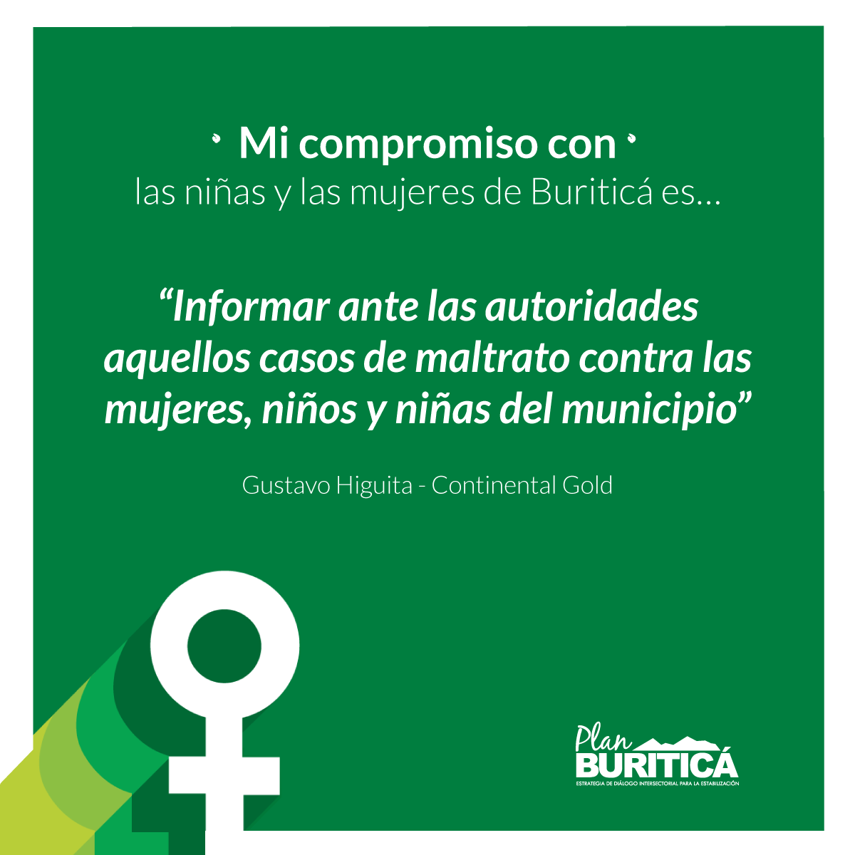 PlanBuritica's tweet photo. 🙋🏽♂👧🏼Gustavo no será testigo,ni autor del maltrato contra las mujeres. ¡Gracias por tu compromiso!
Haz tu #CompromisoConEllas haz parte de la #GeneraciónIgualdad https://t.co/21D4FLZnNJ
