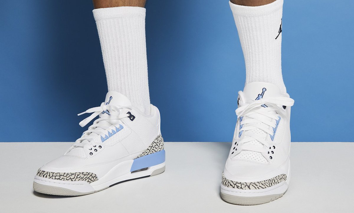 SOLELINKS's tweet image. 👟 Air Jordan 3 Retro 'UNC'
🗓 March 7, 2020
💰 $190.00 | £164.95 | €190.00
👥 Men's 
📍 Worldwide
🖥 bit.ly/3acBvrR
📷 @FinishLine