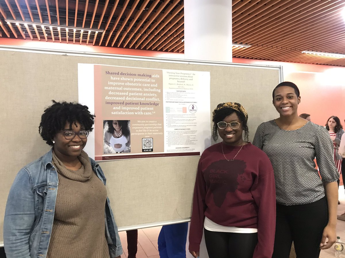 MBKoleMD's tweet photo. Proud to #mentor these future leaders in #WomensHealth. Improving obstetric care through shared-decision making. Now to find them some funding! @BrownMedicine @womenandinfants https://t.co/P4DsdnCeoK