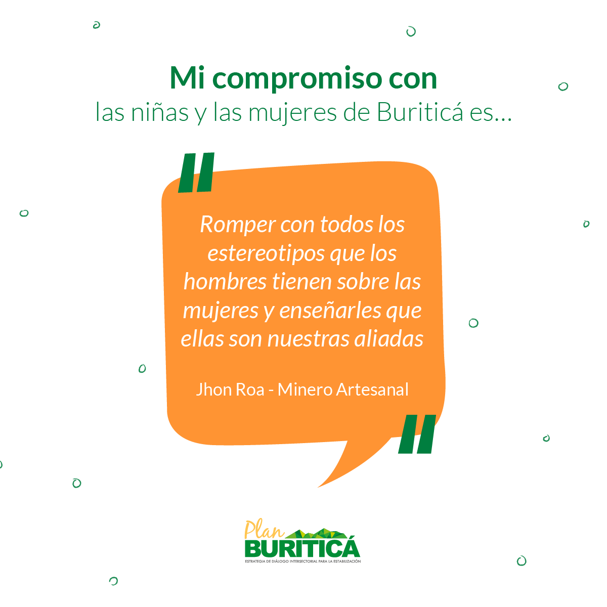PlanBuritica's tweet photo. En Buriticá seremos parte de la #GeneraciónIgualdad
🙋🏻♀👧🏼Jhon Roa está comprometido con romper todos los estereotipos. Haz tu compromiso con la igualdad #CompromisoConEllas #DíaInternacionalDeLaMujer https://t.co/3CHl2bmxGl