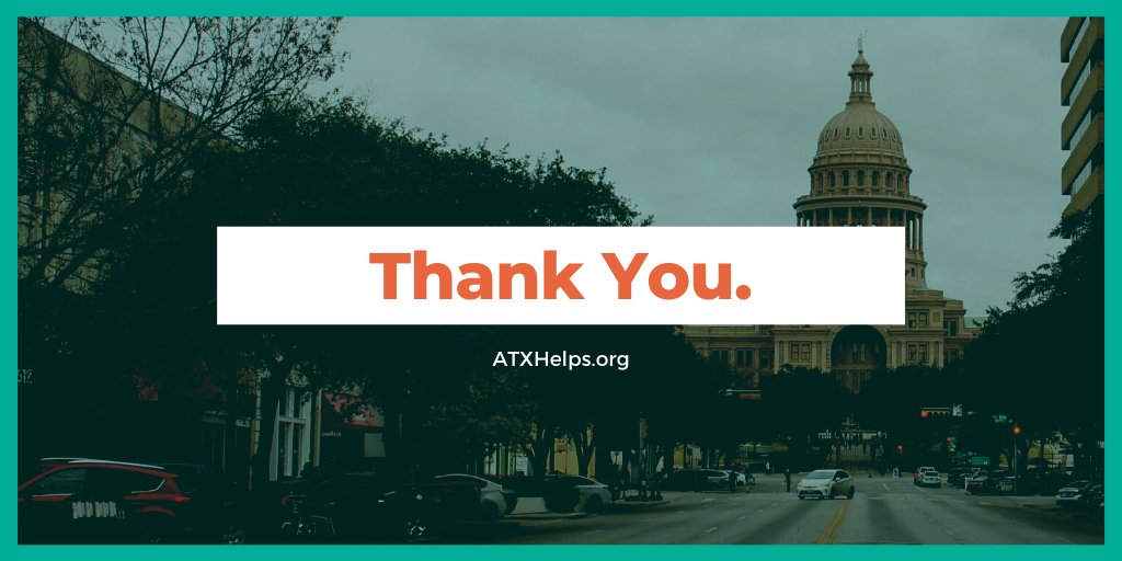atxhelps's tweet photo. THANK YOU! Because of your support, compassion and generosity, we are one step closer to providing Austinites in need with emergency #shelter, outreach and storage—services that are the focus of ATX Helps. #ILiveHereIGiveHere #AmplifyAustin #ATXHELPS https://t.co/jxCJEokfzp