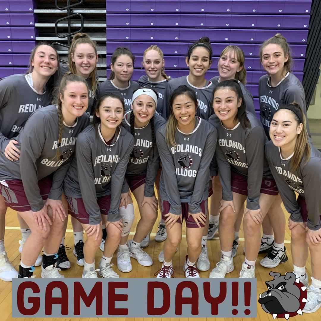 GoRedlands's tweet photo. It’s GAME DAY, baby! The Bulldog women’s basketball team is ready to roll! Watch Party on campus at the Den! Otherwise, follow along online at 5 PM Pacific Time! #URallin #NCAA #d3hoops #postseasonbaby https://t.co/ERn2j21mhW