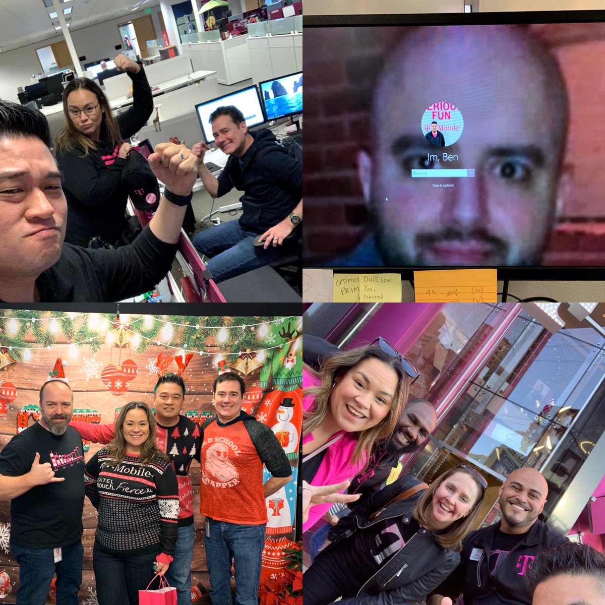 Love my partners in crime. Making TMO National Retail go! Even the ones that teach me a lesson to lock my desktop screen when walking away. #cheersfrompeers #teammagenta @JonFreier @CortneyFDC @JacksonTingley @sunnygranbois @JonFerrian @KAlgya @ChartierDoug