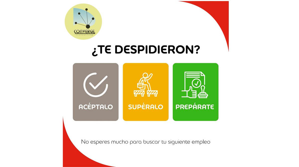 convergeconsul1's tweet photo. ¿Te despidieron?
Trata de entender qué fue lo que pasó y cómo puedes crecer profesionalmente.  😉

Aspira siempre ALTO y Aprende cómo!! 

¡Separa tu vacante! 🔥

Talleres de RRHH, Legislación laboral, SST y más!!
#CapacitacionesEjecutivas

Atención WhatsApp: 991-160-810 https://t.co/sivYdM4DGb