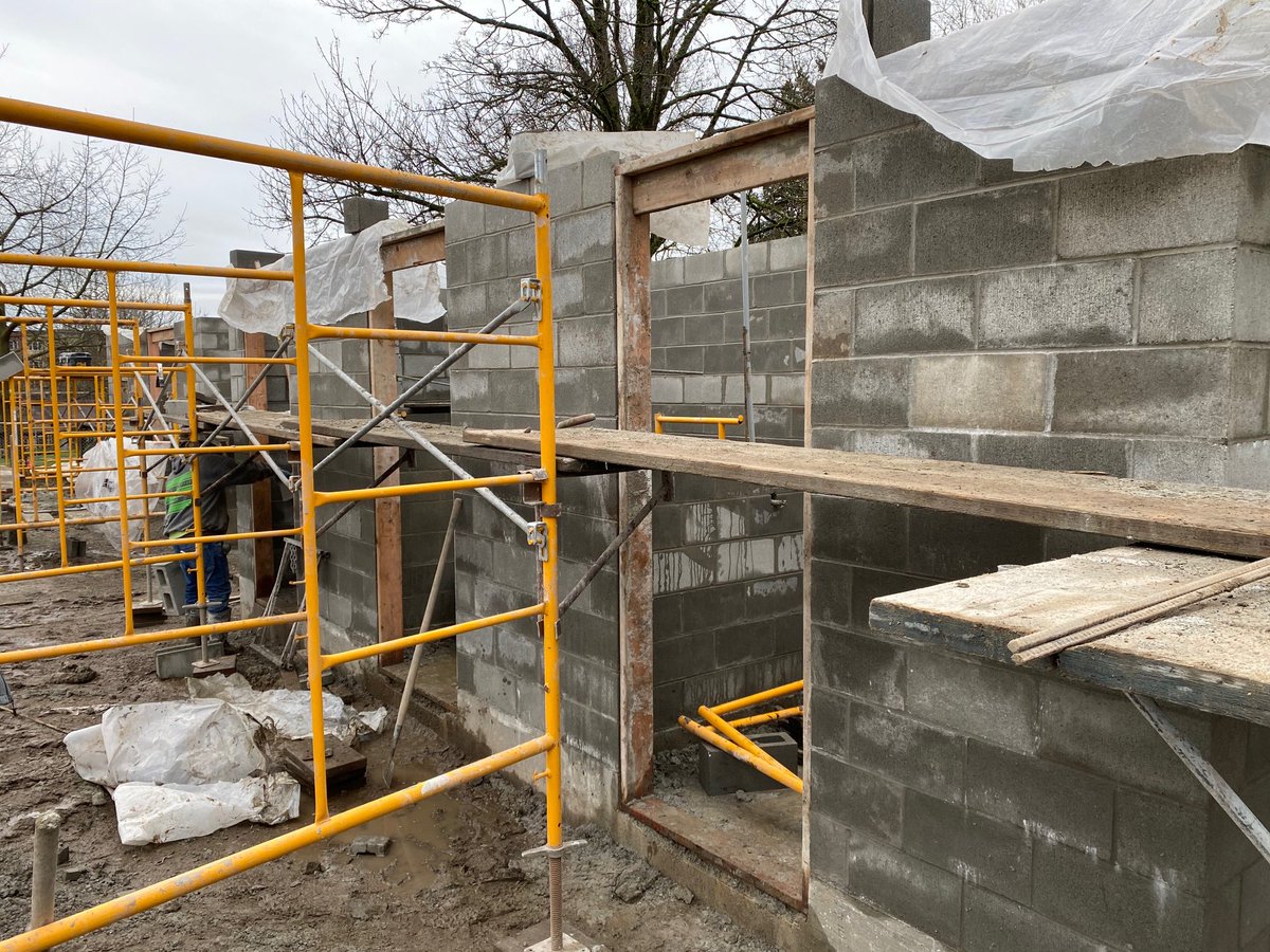 HoshideWanzer's tweet photo. A muddy day on site at Pratt Spraypark in Seattle. Construction continues rain or shine on the park’s new public restroom building. https://t.co/x1U96EZLU8