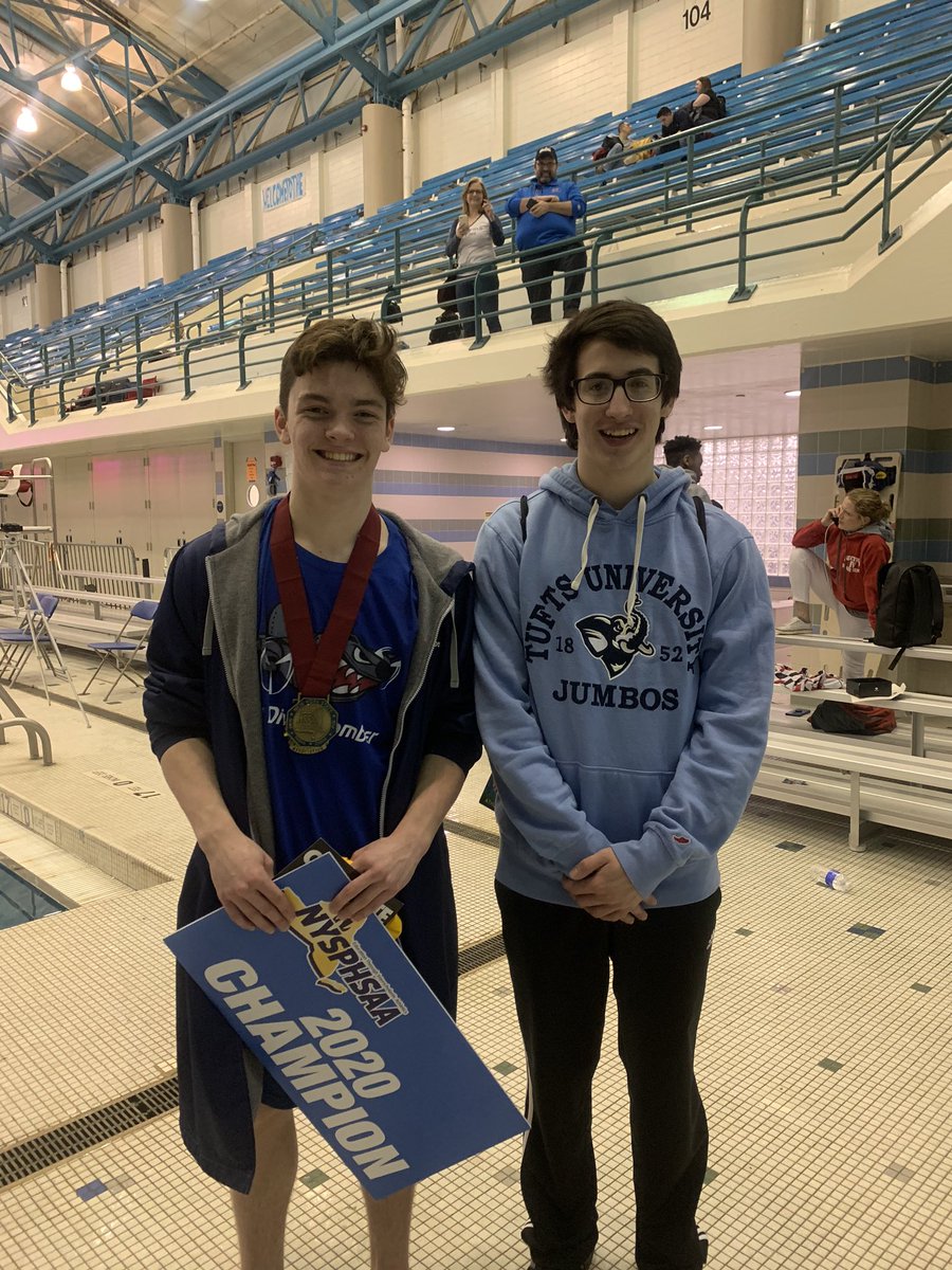 Awesome end to a wonderful season! Alex finished 1st and is now a two-time state champion! Ethan finished 22nd! So proud of all their hard work this season! <a href="/CdgaBSwimming/">Canandaigua Boys' Swimming</a> @CABravesSports <a href="/bloomfieldcsd/">Bloomfield CSD</a> <a href="/AndyDoell1/">Andy Doell</a> @BravesSupt