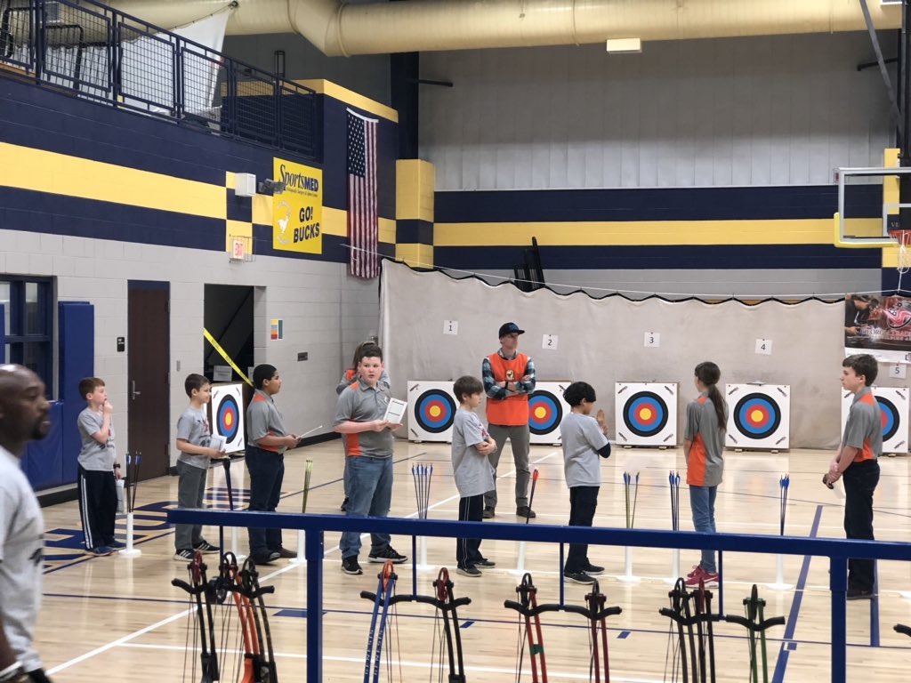 AlysonDurrett's tweet photo. CES Archery did great!  4th place in Elementary! @columbiaeschool #cesastros #CESarchery https://t.co/seVzYurPQL