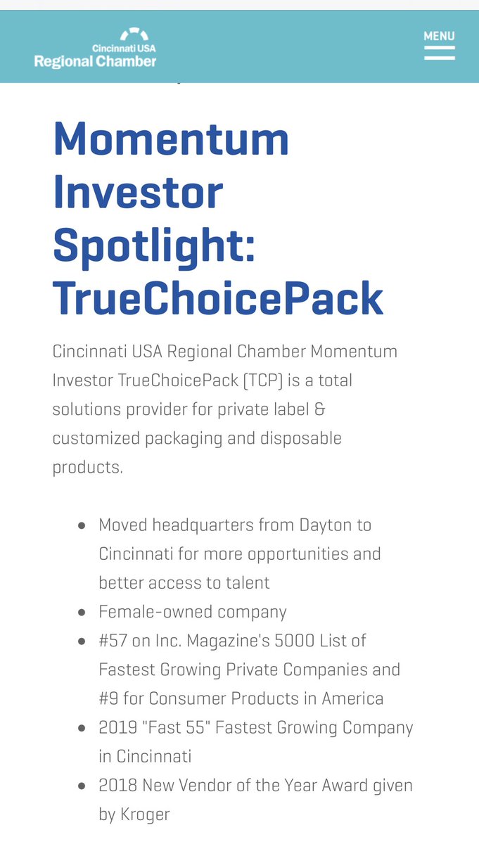 truechoicepack's tweet photo. @truechoicepack featured as #Momentum #Investor @ @CincyChamber https://t.co/Ni60D4tFIf  #Innovation @BioGreenChoice #sustainability  #Packaging #Disposables #PackagingTranformation #nextgenerationpackaging @RakeshRathoreUS #GlobalSupplyChain #SingleUsePlasticAlternatives https://t.co/3SxVs1nV0r