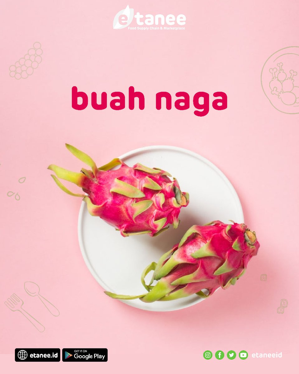 etaneeid's tweet photo. Buah naga cocok banget buat jadi cemilan segat diet kamu. ⁠
⁠
Beli buah naga di https://t.co/KcXHnR5nTv. Tinggal klik, pesanan akan diantar ke rumah kamu 😉⁠
⁠
#cobaajadulu 😀⁠ https://t.co/ekpqmelF11