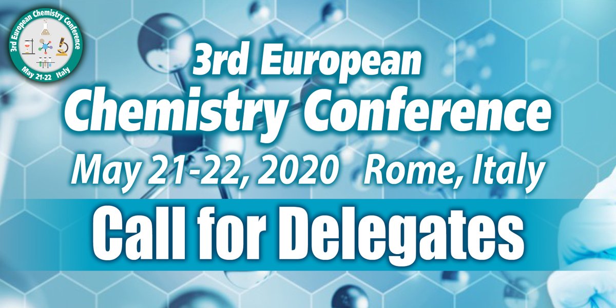 ChemistryConf's tweet photo. 3rd European Chemistry Conference: Call for Delegates

 #MistconChemistryConference is a gathering #professionals, #academicians and #researchers from all over the world. 
For more information regarding our Conference, Visit our website: https://t.co/zw2lxU0GGU https://t.co/IWYMq0pXVX